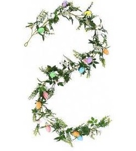 6ft Artificial Easter Egg Garland
