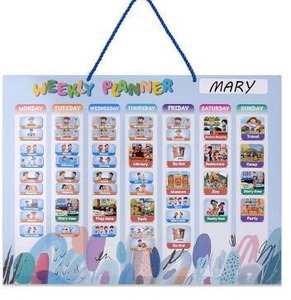 Poztive Kids Montessori Weekly Calendar Planner