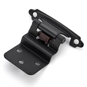 lot 16747 image: Ravinte 60 Packs (30 Pairs) 38 Inset Matte Black Cabinet Hinge, Self Closing Hinges for KitchenBathroomFurniture Cabinets & Doors. Decorative Hardware with Door Bumper. - Retail $43