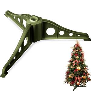 lot 16764 image: Pangda Christmas Tree Stand Plastic Christmas Tree Legs Replacement Artificial Xmas Tree Base Artificial Tree Replacement Stand Plastic Base Stand Holder for Xmas Trees 0.75 in Diameter (Green) - Retail $10