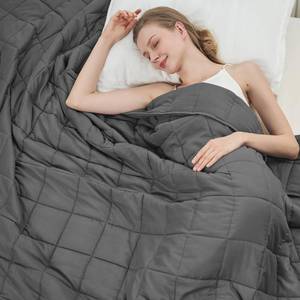 lot 16796 image: Weighted Blanket for Adults 20lbs, 48x72, Twin Full Size Cooling Heavy Throw Blanket for 130-220lbs, Microfiber Soft Thick Big Blankets Weighted Comforter Breathable Gift for Sleeping, Grey - Retail $34