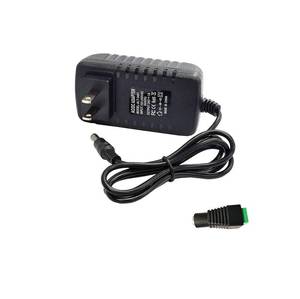 lot 16804 image: 24V 1A AC Adapter Power Supply 100-240V AC to DC 24Volts 1A 24W Converter Transformer Switching Power Supply with 5.5mmx2.5mm Plug for LED Strip Light CCTV Camera DC Pump, Black - Retail $8