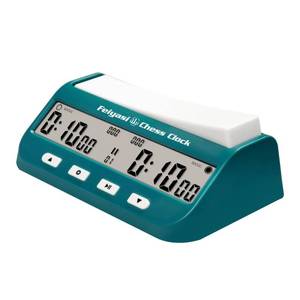 lot 16812 image: Feiyasi Chess Clock, Competition Specific Chess Timer, Portable Digital Electronic Large Screen Chess Clock,Suitable for Timers in Chess, Go, Checkers, and Other Board Games (Cyan) - Retail $26
