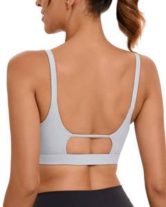 lot 16819 image: RUNNING GIRL Sports Bras for Women High Support,Running Sports Bra for Women Racerback Workout Yoga Bras(2993_Grey_XL) - Retail $15