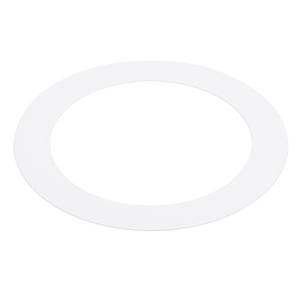 lot 16831 image: PATIKIL 4.25 ID 6.69 OD Light Trim Ring, White Goof Ring Matte Circular Light Cover Lighting Fixture for Ceiling Wall Recessed Can Downlights - Retail $10