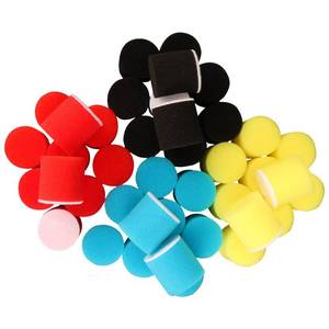 lot 16874 image: 50Pcs 1inch Mini Sponge Buffing Polishing Pad Kit for Automotive Hub Polisher Attachment Detailing Sealing,Self-Adhesive Disc Auto Waxing Foam Cleaning Tool Accessories - Retail $19