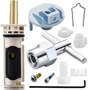 lot 16880 image: 1222 Cartridge Kit for Moen 1222 Replacement Cartridge with Removal Tool 104421 and Handle Adapter 116653, for Moen Posi Temp Shower Repair - Retail $32