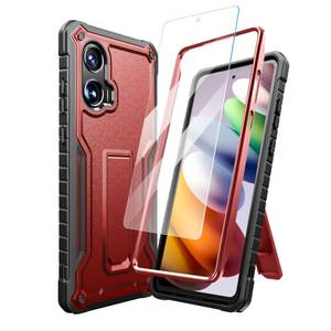lot 16884 image: DUOPAL for Moto G Stylus 5G 2024 Case, Military Grade Protection Shockproof Case with Tempered Glass HD Screen Protector and Kickstand Compatible with Moto G Stylus 5G 2024 Phone 6.7 Inch (Red) - Retail $1,076