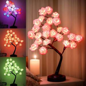 lot 16926 image: LEDS DO NOT WORK Fanshunlite Rose Flower Tree  Bonsai Tree for Home Wedding Party - Retail $8,539