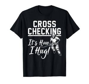 lot 16950 image: RED NOT BLACK Funny Ice Hockey Gift For Kids Boys Girls Cool Game Player Short Sleeve T-Shirt Medium - Retail $22