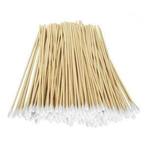 lot 16975 image: Yinghezu 200 Pcs Count 6 Inch Long Cotton Swabs with Wooden Handles Cotton Tipped Applicator, Cleaning with Wood Handle for Oil Makeup Gun Applicators, Eye Ears Eyeshadow Brush and Remover Tool - Retail $5