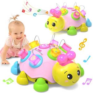 lot 16984 image: Holaxander Baby Musical Ladybug Crawling Toys,Baby Toy 6-12 Months with Light-up Music, Early Educational Learning Toy, Infant Gift Toys for 7 8 9 10 11 Months 1-2 Years Old Newborn Girls (Pink) - Retail $31