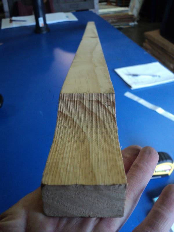 lot 3516 image: (1) wooden trim insert,  approximately 1-34 X 1-34 X 75 long