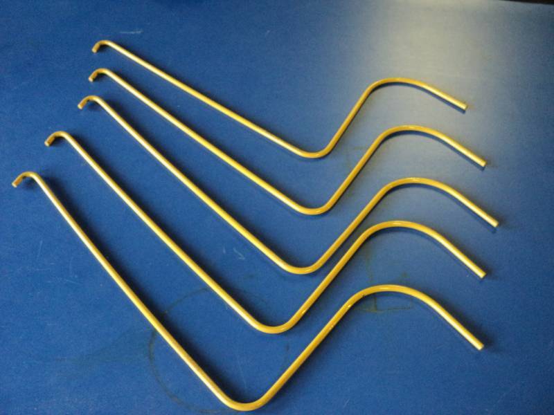 lot 3529 image: (5) CT lot replacement tractor fork tines,  approximately 17 X 10