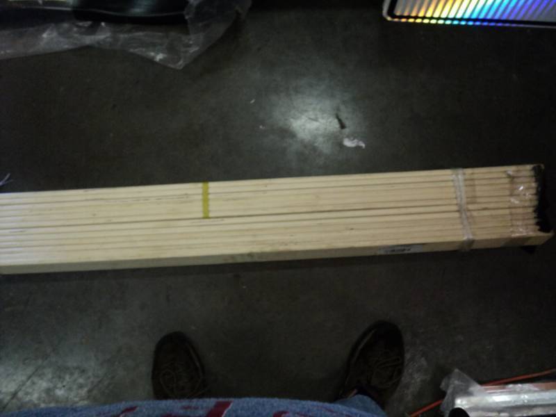 lot 2449 image: (1) bundle wooden bed slats