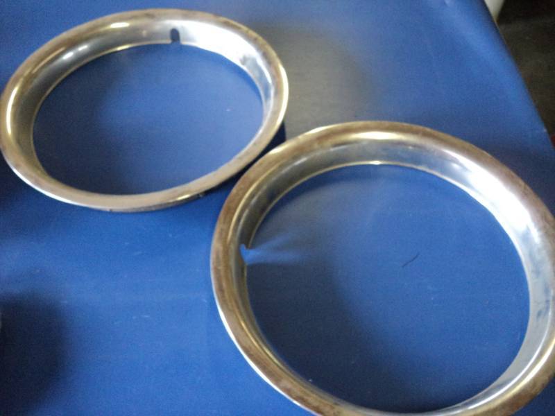 lot 3599 image: (2) ct. lot metal rim covers 14 ID