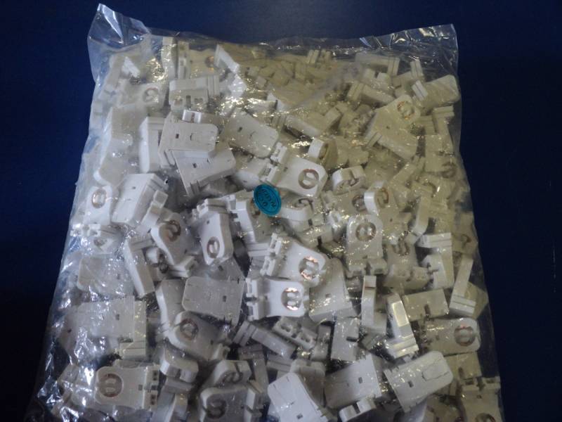 lot 3619 image: (1) bag of (100) replacement light fixture ends for fluorescent tube lighting HH660W 600V