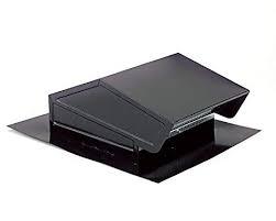 lot 3645 image: Broan NuTone 634 Roof Cap, black for ducting 3-14 x 10 up to 8 round, open box, damaged corners