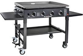 lot 3706 image: Blackstone Outdoor Propane Gas griddle, model 1554, 35-12 x 22-15 x 36, incomplete hardware and knobs not included