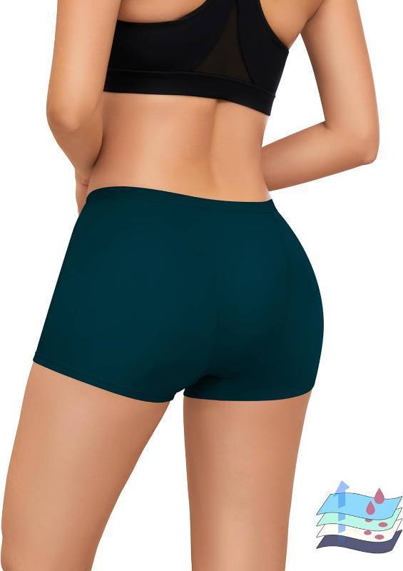 lot 56632 image: Period Boyshorts - Heavy Flow Menstrual Panties - Leakproof Period Underwear - Midnight Blue XXL