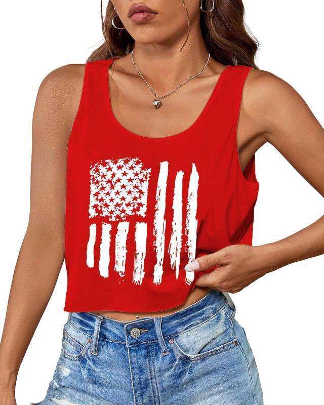 lot 56616 image: Aluvee USA 4th of July Tank Tops RedBlue