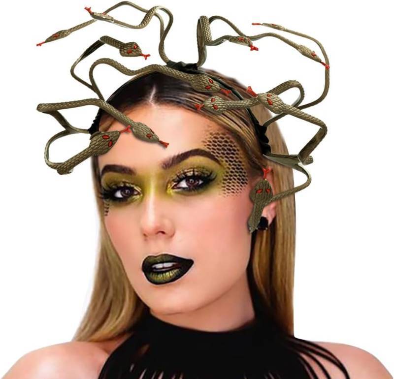 lot 56651 image: Snake Headpiece Medusa Headband Greek Goddess Headdress Halloween Cosplay Costume Masquerade Accessories for Party