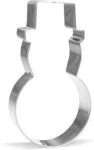 lot 56846 image: Keewah 5.2 inch Snowman Cookie Cutter - Stainless Steel