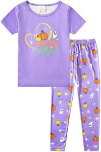 lot 56862 image: MyFav Children Girl Pajamas Set Soft Comfy Sleepwear Pajamas Size 4 to 14 Years