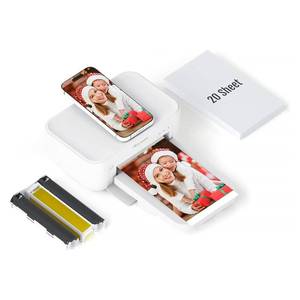 HPRT 4x6 Photo Printer,Picture Printer for iPhone, Android, Portable Dye-Sublimation, AR Video Printingï¼Whiteï¼ - Retail: $126