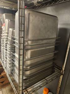 lot 15519 image: Bulk Lot of Commercial Stainless Steel Steam Table Pans