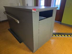 lot 15544 image: Commercial Grade Trash Hide Away Cabinet