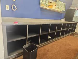 lot 15547 image: Industrial 16 Cube Cabinet Unit
