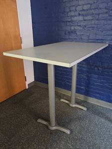 lot 15562 image: Commercial Cafe Table with Double Post Base