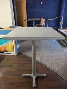 lot 15566 image: Commercial Restaurant Table with Steel Base