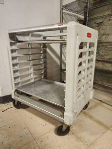 lot 15629 image: Rubbermaid Commercial Sheet Pan Rack Cart