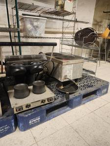 lot 15643 image: Contents of Pallet Including APW Wyott Commercial Hot Plate and More
