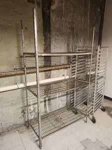 lot 15646 image: Commercial Kitchen Speed Rack with Wheels