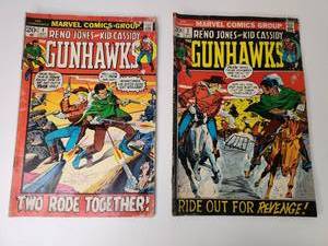 lot 99 image: The Gunhawks #1 & #2 Marvel Comics (1972)