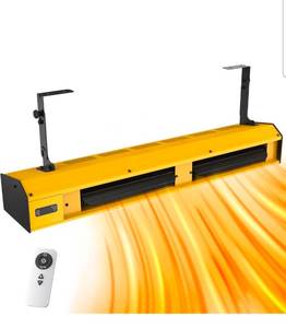 Omberr Electric Garage Heater, 7000W Graphene Heating for Indoor Use, 9-Hour Timer, Overheat Protect, Remote Control, Ceiling Mount Electric Shop Heater, 240V, Hardwired - Retail: $604