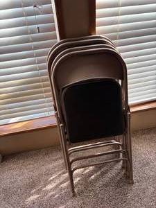 lot 1050 image: Samsonite Folding Chairs x 4-- DR