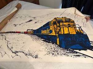 lot 1073 image: Large Santa Fe Picture-- BR2