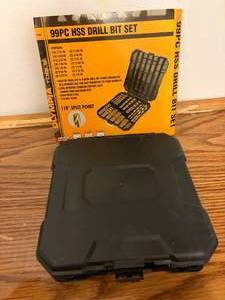 lot 1083 image: 99pc. HSS Drill Bit Set in CaseBox-- BR2