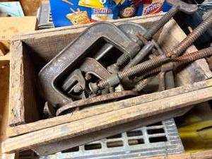 lot 1239 image: Box of C-Clamps-- ShopEW