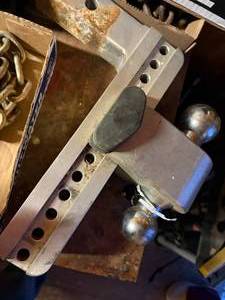 lot 1244 image: Aluminum Ball Hitch-- ShopEW