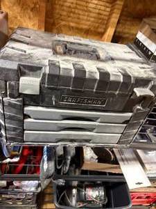 lot 1118 image: Craftsman Carry Tool Box & Tools-- WW