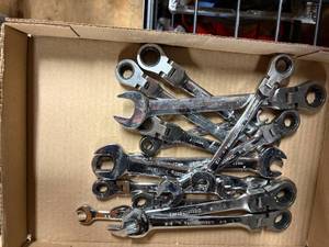 lot 1119 image: Flat Ratchet Wrenches-- WW