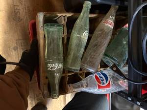 lot 1137 image: Pop Bottles, Wood Crate & More-- Shop
