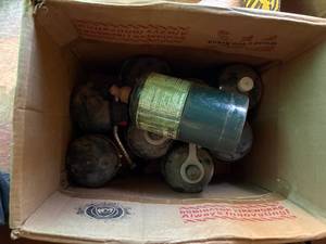 lot 1171 image: Box of Propane Bottles-- WW