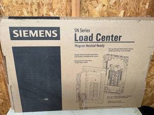 lot 1214 image: Load Center Siemens Electrical Box (New)-- ShopEW