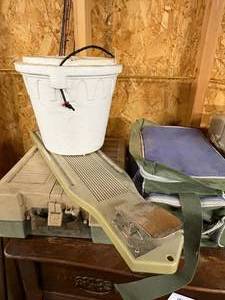 lot 1230 image: (2) Tackle Boxes & Minnow Bucket-- ShopEW